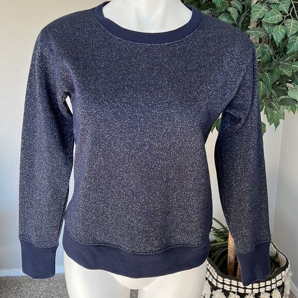 J. Crew Sweaters - J. Crew Shimmer Crewneck Sweater Navy